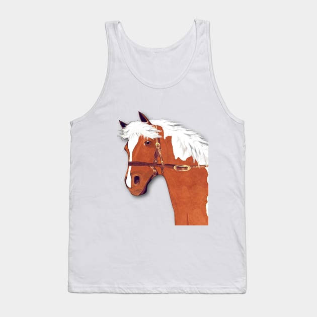 Horse Lovers Palomino Horse Tank Top by KC Morcom aka KCM Gems n Bling aka KCM Inspirations